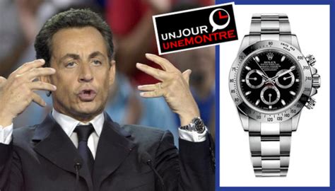 Nicolas Sarkozy et sa Rolex Daytona.